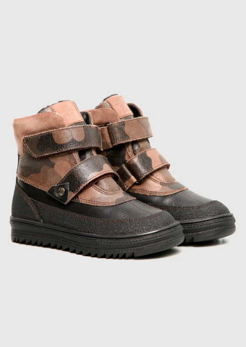 Купить зимние ботинки детские «армия россии» коричневый камуфляж в интернет-магазине ArmRus по выгодной цене. - изображение 1