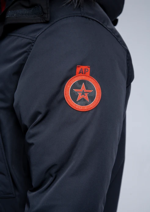 Купить куртка-парка утепленная мужская «армия россии» синяя в интернет-магазине ArmRus по выгодной цене. - изображение 10