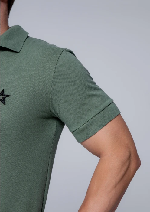 Купить футболка-поло пике мужская «звезда» хаки в интернет-магазине ArmRus по выгодной цене. - изображение 4