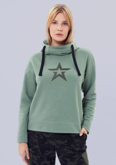 Толстовка женская «Звезда» хаки: купить в интернет-магазине «Армия России