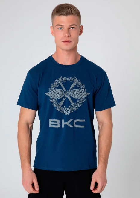 Купить футболка «вкс» синяя в интернет-магазине ArmRus по выгодной цене. - изображение 1