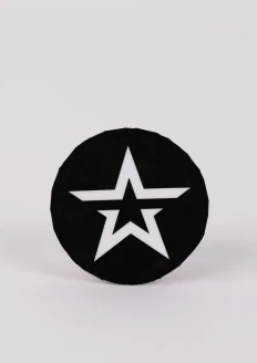 Значок закатной «Звезда» черный 38 мм - черный