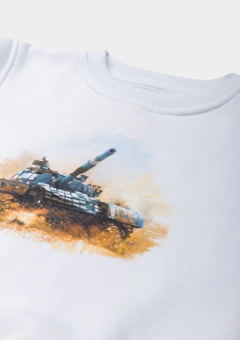 Купить свитшот детский «танковый биатлон» белый в интернет-магазине ArmRus по выгодной цене. - изображение 3