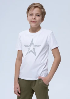 Футболка детская «Звезда» белая: купить в интернет-магазине «Армия России