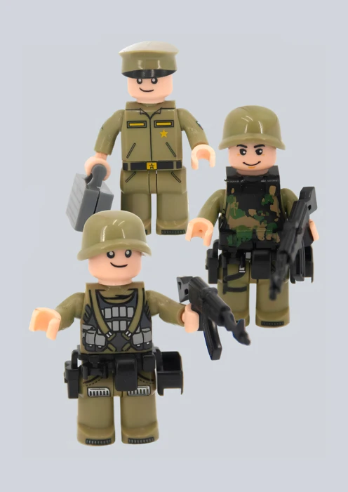 Купить игрушка-конструктор минифигурки «три солдатика» в интернет-магазине ArmRus по выгодной цене. - изображение 2