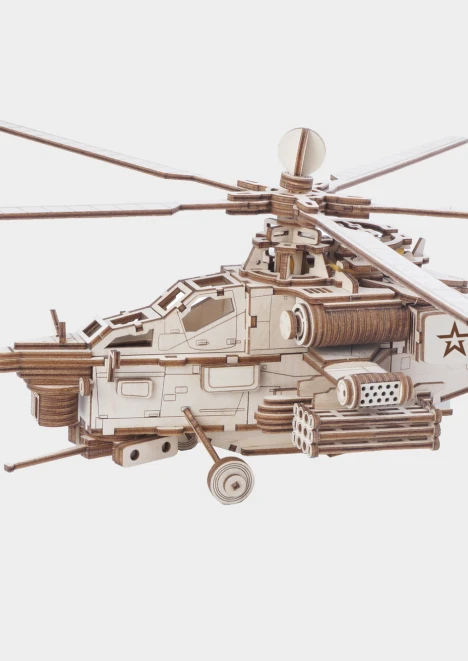 Купить конструктор из дерева армия россии ударный боевой вертолет в интернет-магазине ArmRus по выгодной цене. - изображение 3