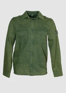 Рубашка зеленая «Армия России» с вываркой: купить в интернет-магазине «Армия России