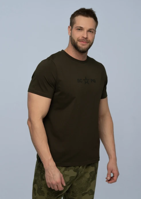 Купить футболка мужская «вс рф» хаки в интернет-магазине ArmRus по выгодной цене. - изображение 3