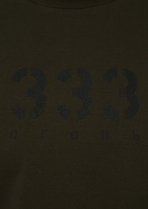 Купить футболка мужская «333 огонь» хаки в интернет-магазине ArmRus по выгодной цене. - изображение 7
