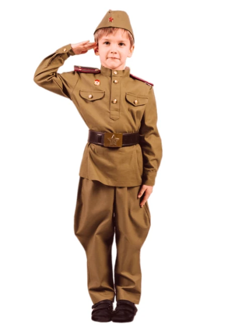 Комплект пехотной военной формы ВОВ на мальчика - изображение 4