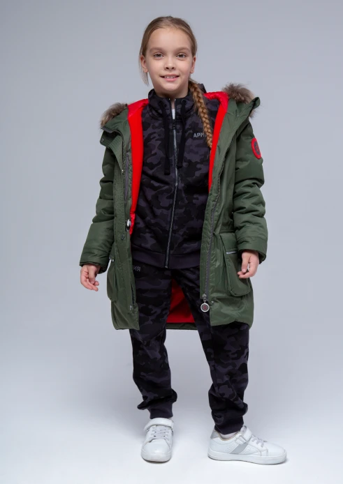 Купить куртка-парка утепленная детская «армия россии» хаки со светоотражающими вставками в интернет-магазине ArmRus по выгодной цене. - изображение 24