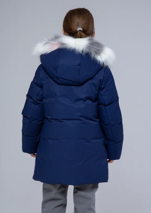 Купить куртка-парка утепленная для девочки «армия россии» синяя в интернет-магазине ArmRus по выгодной цене. - изображение 2