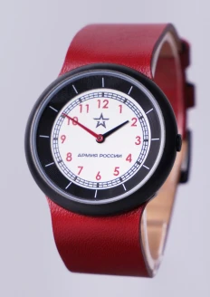 Часы наручные женские «Армия России» кварцевые красные - красный