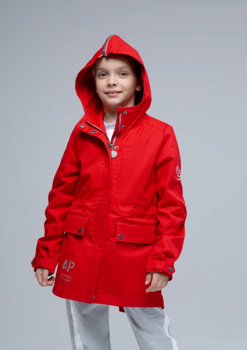 Купить куртка-парка детская «от победы к победам» красная в интернет-магазине ArmRus по выгодной цене. - изображение 6