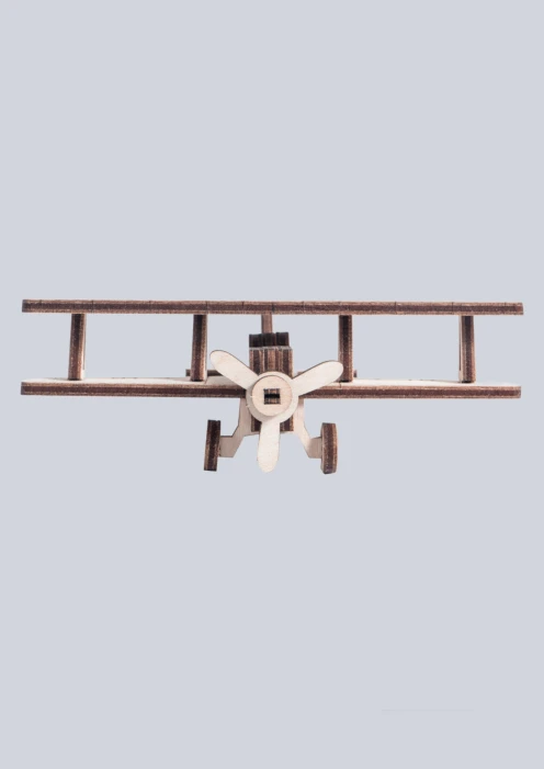 Купить игрушка-конструктор из дерева советский самолет «и-15» 14 деталей в интернет-магазине ArmRus по выгодной цене. - изображение 3