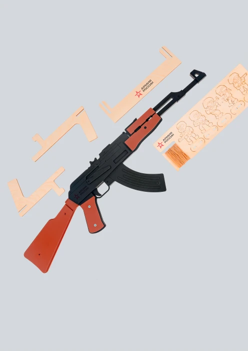 Купить игрушка-резинкострел из дерева «армия россии» автомат ак-47 в интернет-магазине ArmRus по выгодной цене. - изображение 4