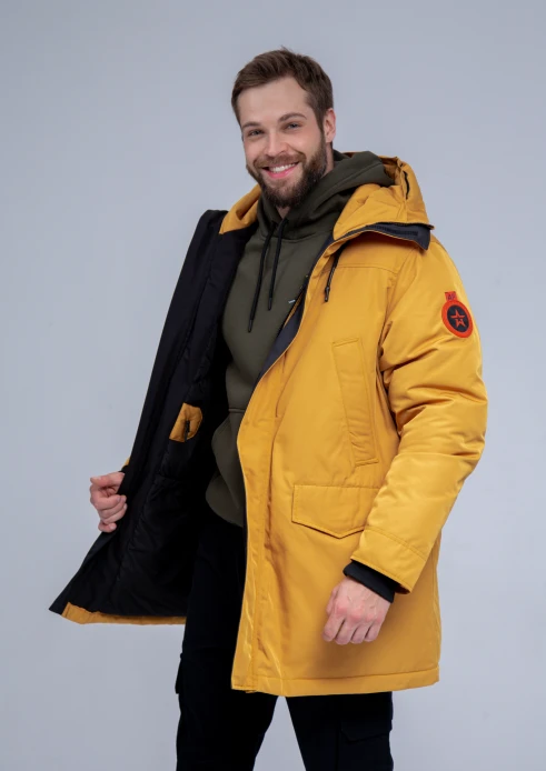 Купить куртка-парка утепленная мужская «армия россии» желтая в интернет-магазине ArmRus по выгодной цене. - изображение 12