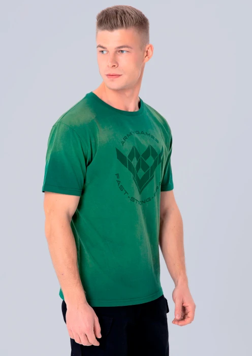 Купить футболка мужская «army games» зеленая по выгодной цене. - изображение 3