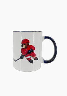 Кружка керамическая Медведь-хоккеист 320мл: купить в интернет-магазине «Армия России