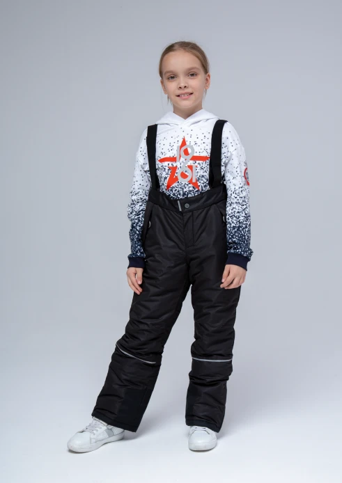 Купить  брюки утепленные детские «от победы к победам» черные в интернет-магазине ArmRus по выгодной цене. - изображение 2