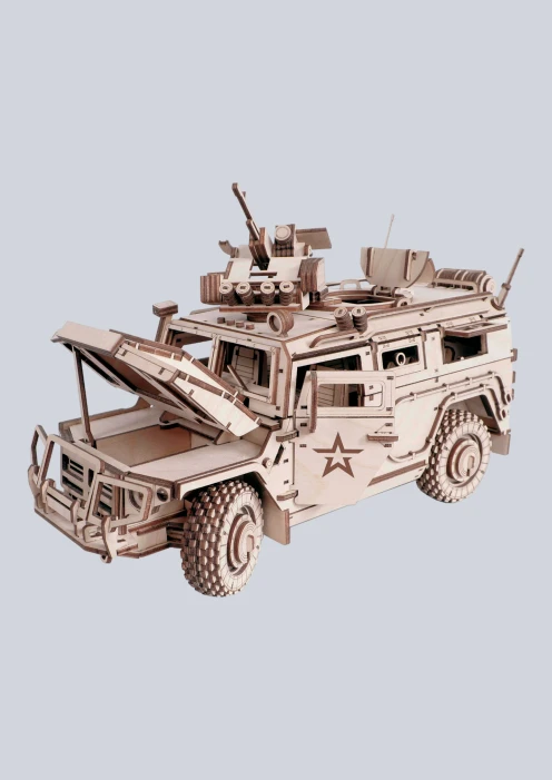 Купить игрушка-конструктор из дерева бронеавтомобиль «армия россии» 493 детали в интернет-магазине ArmRus по выгодной цене. - изображение 1
