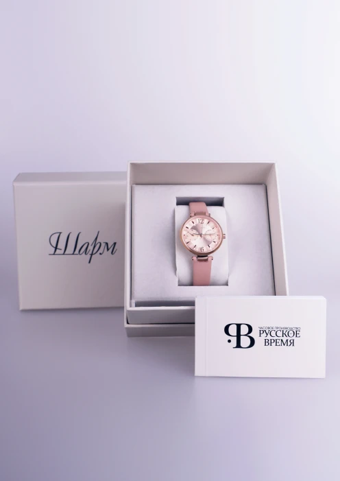 Купить часы женские «charm» кварцевые розовые в интернет-магазине ArmRus по выгодной цене. - изображение 2