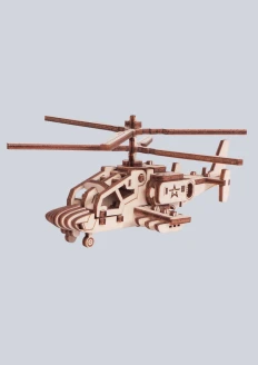 Игрушка-конструктор из дерева вертолет армейский «Армия России» 41 деталь: купить в интернет-магазине «Армия России