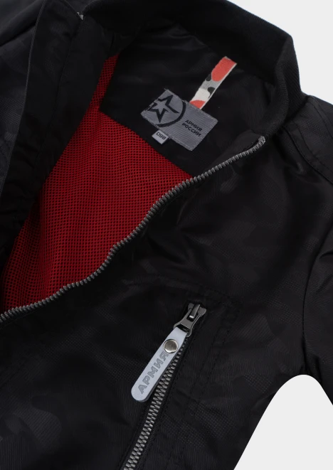 Купить куртка-бомбер для мальчика «армия россии» черная в интернет-магазине ArmRus по выгодной цене. - изображение 3