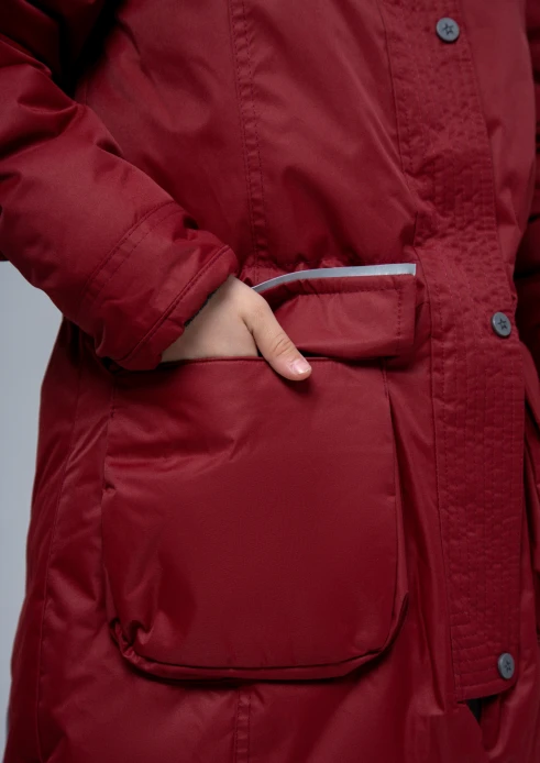 Купить куртка-парка утепленная детская «армия россии» брусничная в интернет-магазине ArmRus по выгодной цене. - изображение 11