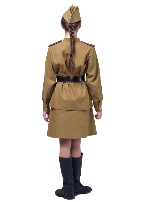 Комплект пехотной военной формы ВОВ на девочку - изображение 2
