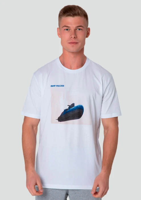 Купить футболка мужская «вмф россии» белая в интернет-магазине ArmRus по выгодной цене. - изображение 1