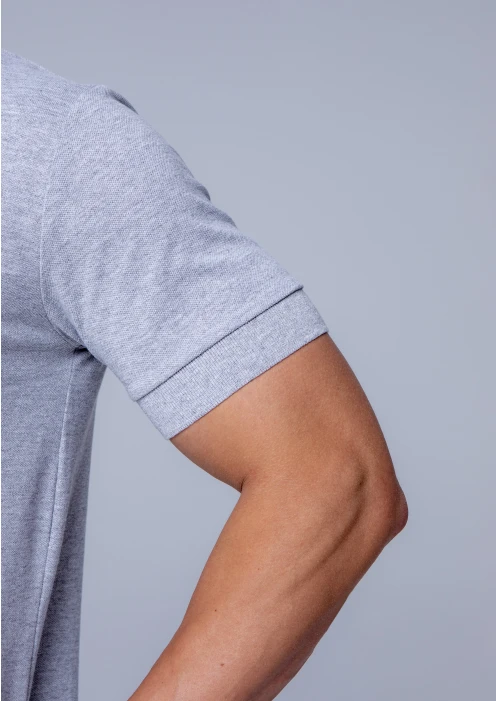 Купить футболка-поло пике мужская «звезда» серый меланж в интернет-магазине ArmRus по выгодной цене. - изображение 8