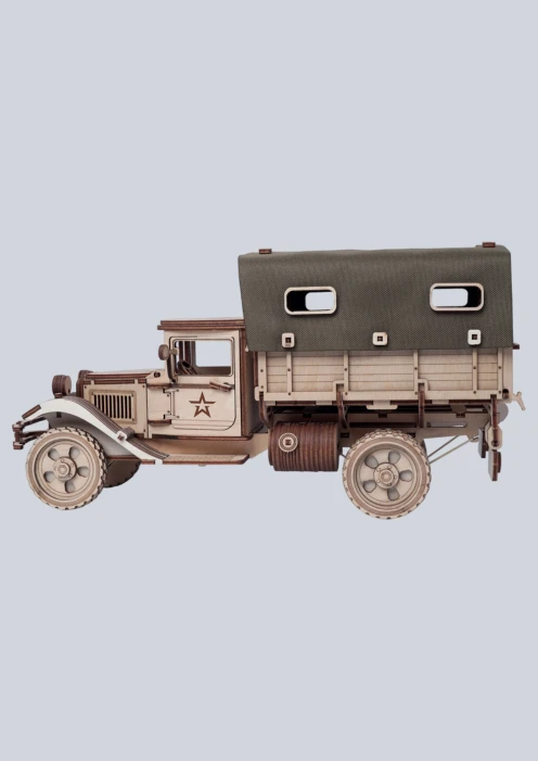 Купить игрушка-конструктор из дерева советский грузовик-тент «полуторка» 261 деталь в интернет-магазине ArmRus по выгодной цене. - изображение 5