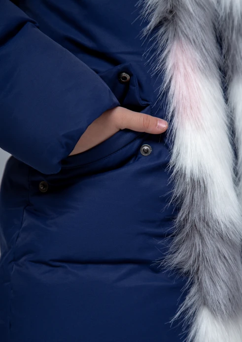 Купить куртка-парка утепленная для девочки «армия россии» синяя в интернет-магазине ArmRus по выгодной цене. - изображение 10