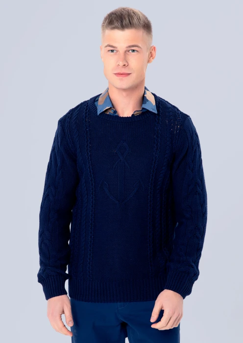 Купить свитер мужской «армия россии» синий в интернет-магазине ArmRus по выгодной цене. - изображение 1