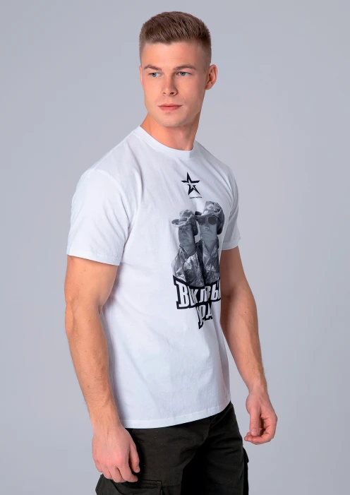 Купить футболка белая «две персоны. вежливые люди» в интернет-магазине ArmRus по выгодной цене. - изображение 3