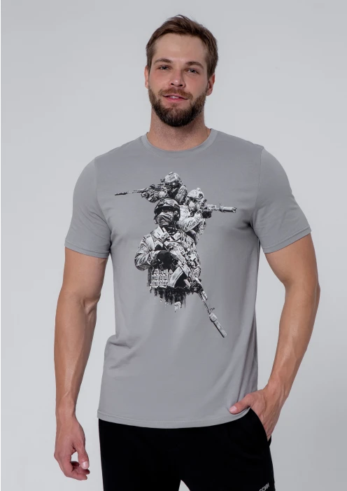 Купить футболка «ссо» 3 бойца серая в интернет-магазине ArmRus по выгодной цене. - изображение 4