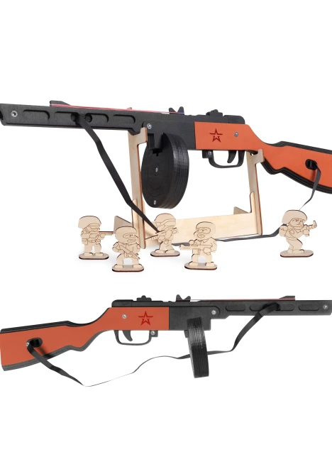 Купить резинкострел из дерева «армия россии» ппш окрашенный в интернет-магазине ArmRus по выгодной цене. - изображение 3