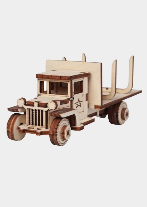 Купить конструктор из дерева (советский грузовик лесовоз) в интернет-магазине ArmRus по выгодной цене. - изображение 1
