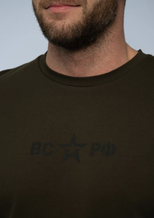 Купить футболка мужская «вс рф» хаки в интернет-магазине ArmRus по выгодной цене. - изображение 4