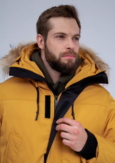 Купить куртка-парка утепленная мужская «армия россии» желтая в интернет-магазине ArmRus по выгодной цене. - изображение 7