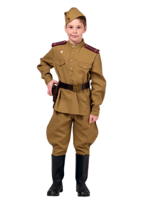 Комплект пехотной военной формы ВОВ на мальчика - изображение 2