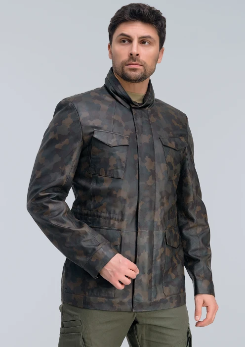 Купить куртка-плащ из натуральной кожи камуфляж в интернет-магазине ArmRus по выгодной цене. - изображение 3