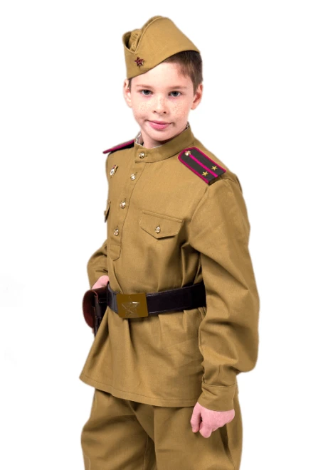 Комплект пехотной военной формы ВОВ на мальчика - изображение 1