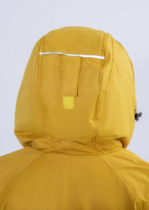 Купить  куртка-парка утепленная детская «вежливые мишки» желтая в интернет-магазине ArmRus по выгодной цене. - изображение 13