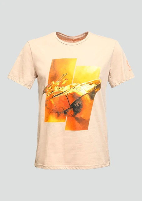 Купить футболка мужская «танковый биатлон» бежевая в интернет-магазине ArmRus по выгодной цене. - изображение 1