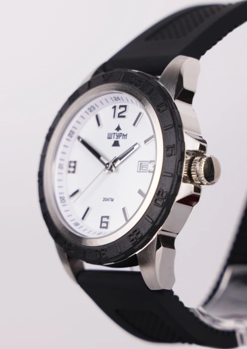 Купить часы штурм кк кварцевые на каучуковом ремне d43,7 в интернет-магазине ArmRus по выгодной цене. - изображение 3