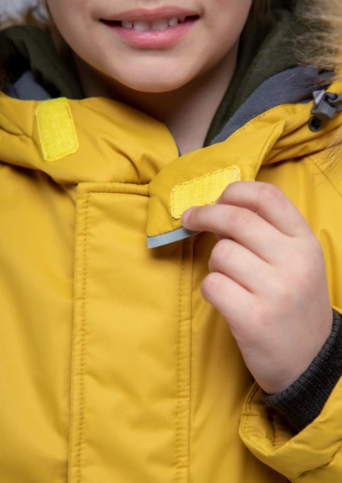 Купить  куртка-парка утепленная детская «вежливые мишки» желтая в интернет-магазине ArmRus по выгодной цене. - изображение 9