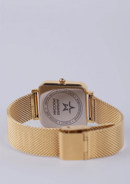 Купить часы женские «армия россии» кварцевые золотистые с мрамором в интернет-магазине ArmRus по выгодной цене. - изображение 4