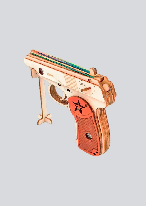 Купить игрушка-резинкострел пистолет из дерева «пм» с мишенями в интернет-магазине ArmRus по выгодной цене. - изображение 3